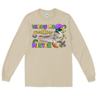 Mushroom throw me something mister mardi gras duck Long Sleeve Tee - MaliasSmallBusiness