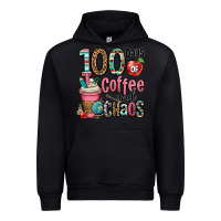 Black hundred days of coffee and chaos Urban Hoodie - OliviaCreatesArt