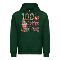 Forest Green hundred days of coffee and chaos Urban Hoodie - OliviaCreatesArt