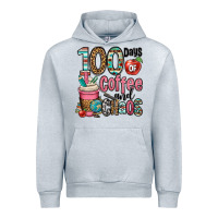 Heather Grey hundred days of coffee and chaos Urban Hoodie - OliviaCreatesArt