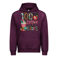 Mauve Wine hundred days of coffee and chaos Urban Hoodie - OliviaCreatesArt