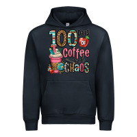 Navy hundred days of coffee and chaos Urban Hoodie - OliviaCreatesArt