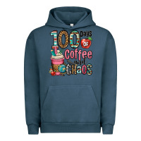 Pigment Midnight Navy hundred days of coffee and chaos Urban Hoodie - OliviaCreatesArt