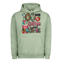 Pigment Oil Green hundred days of coffee and chaos Urban Hoodie - OliviaCreatesArt