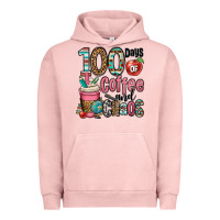 Pigment Salmon hundred days of coffee and chaos Urban Hoodie - OliviaCreatesArt