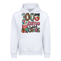 White hundred days of coffee and chaos Urban Hoodie - OliviaCreatesArt