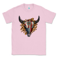 Bubblegum Pink American Bull Skull Classic Tee - Jasminsmagicworld