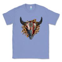 Colony Blue American Bull Skull Classic Tee - Jasminsmagicworld
