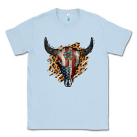 Dusty Blue American Bull Skull Classic Tee - Jasminsmagicworld