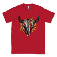 Red American Bull Skull Classic Tee - Jasminsmagicworld