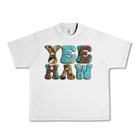 Lunar Rock western sunflowers turquoise leopard yee haw Urban Heavy Tee - BarkalooDesign