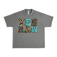 Tornado western sunflowers turquoise leopard yee haw Urban Heavy Tee - BarkalooDesign