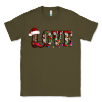 Army Green love christmas boots Classic Tee - AdoDesignShop