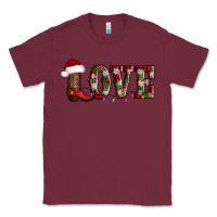 Burgundy love christmas boots Classic Tee - AdoDesignShop