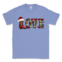 Colony Blue love christmas boots Classic Tee - AdoDesignShop