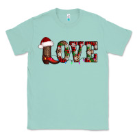 Seafoam love christmas boots Classic Tee - AdoDesignShop
