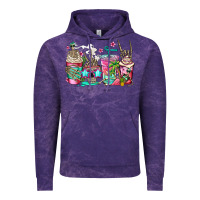 Cloud Purple skeleton summer coffee cups Vintage Hoodie - Jasminsmagicworld