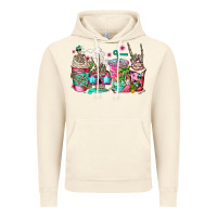 Vintage Artic skeleton summer coffee cups Vintage Hoodie - Jasminsmagicworld