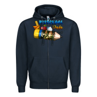 Navy preschool Zipper Hoodie - BundleAndBundleShop