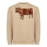 Mushroom red angus cow Heavyweight Sweatshirt - LillyAllenDesigns