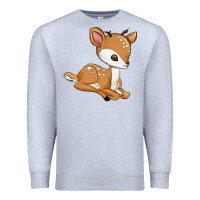 Heather Grey gazelle Premium Sweatshirt - texasbilliewilder