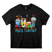 Black math teacher coffee cups Heavy Core Tee - Zillion Design Studio