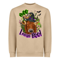 Mushroom Moo i mean boo Cow Heavyweight Sweatshirt - NancyCooperArtShop