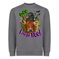 Storm Moo i mean boo Cow Heavyweight Sweatshirt - NancyCooperArtShop