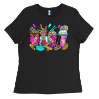Black hair hustler coffee cups Ladies Tee - Zillion Design Studio