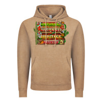 Vintage Coffee national hispanic heritage month with background Vintage Hoodie - BundleAndBundleShop