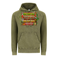 Vintage Olive national hispanic heritage month with background Vintage Hoodie - BundleAndBundleShop