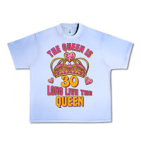 Grape Ice the queen is 30 long live the queen Urban Heavy Tee - Jasminsmagicworld