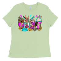 Matcha hair hustler coffee cups Ladies Tee - Zillion Design Studio
