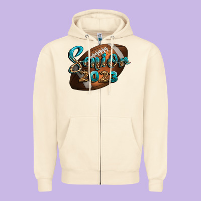 American Football Senior 2023 Zipper Hoodie Designed By Bundleandbundleshop