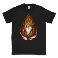 Black aztec bullskull teardrop earrings Classic Tee - Jasminsmagicworld