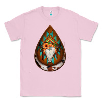 Bubblegum Pink aztec bullskull teardrop earrings Classic Tee - Jasminsmagicworld