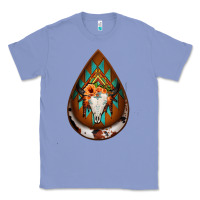 Colony Blue aztec bullskull teardrop earrings Classic Tee - Jasminsmagicworld