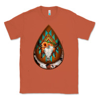 Copper aztec bullskull teardrop earrings Classic Tee - Jasminsmagicworld