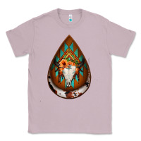 Lilac aztec bullskull teardrop earrings Classic Tee - Jasminsmagicworld