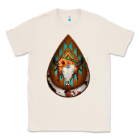 Natural aztec bullskull teardrop earrings Classic Tee - Jasminsmagicworld