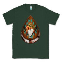 Sports Green aztec bullskull teardrop earrings Classic Tee - Jasminsmagicworld