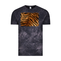 Cloud Black handdrawn tiger pattern background Vintage Tee - BarkalooDesign