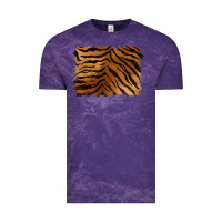 Cloud Purple handdrawn tiger pattern background Vintage Tee - BarkalooDesign