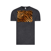Vintage Black handdrawn tiger pattern background Vintage Tee - BarkalooDesign