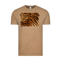 Vintage Coffee handdrawn tiger pattern background Vintage Tee - BarkalooDesign
