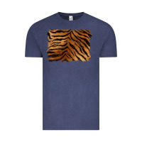 Vintage Denim handdrawn tiger pattern background Vintage Tee - BarkalooDesign