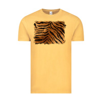 Vintage Mustard handdrawn tiger pattern background Vintage Tee - BarkalooDesign