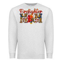 Oatmeal Heather Firefighter Mom Premium Sweatshirt - texasbilliewilder