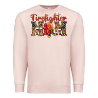 Pale Pink Firefighter Mom Premium Sweatshirt - texasbilliewilder
