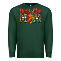 Sports Green Firefighter Mom Premium Sweatshirt - texasbilliewilder